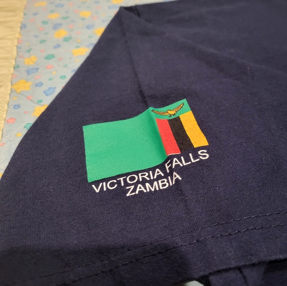 🐘 Victoria Falls 🌎 🇿🇲 Zambia Shirt XXL XL Zambezi Elephant Trails 🔥 💎 - Picture 3 of 6